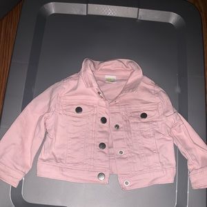 6-12months pink jean jacket